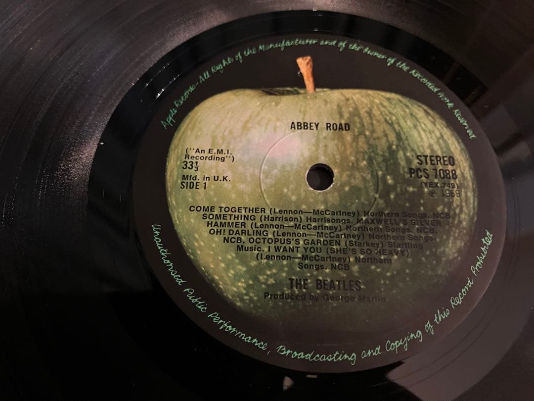 【美品】THE BEATLES ABBEY ROADレコード　初期盤