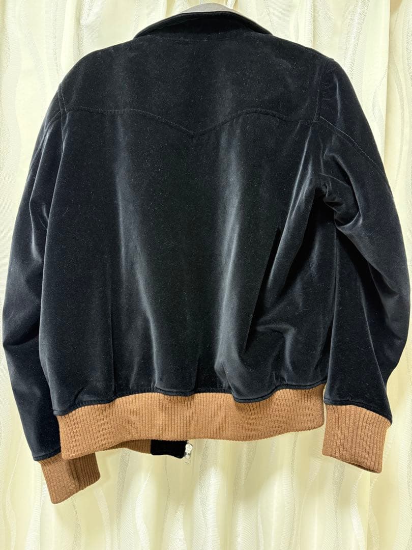 【春・秋】DIESEL ベルベット ブラックジャンパー