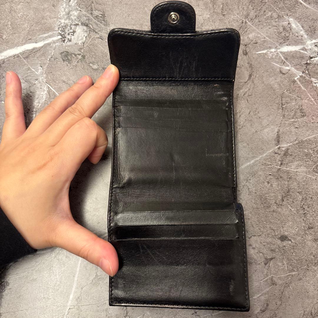 CHANEL シャネル　ダブルフラップウォレット　三つ折り財布