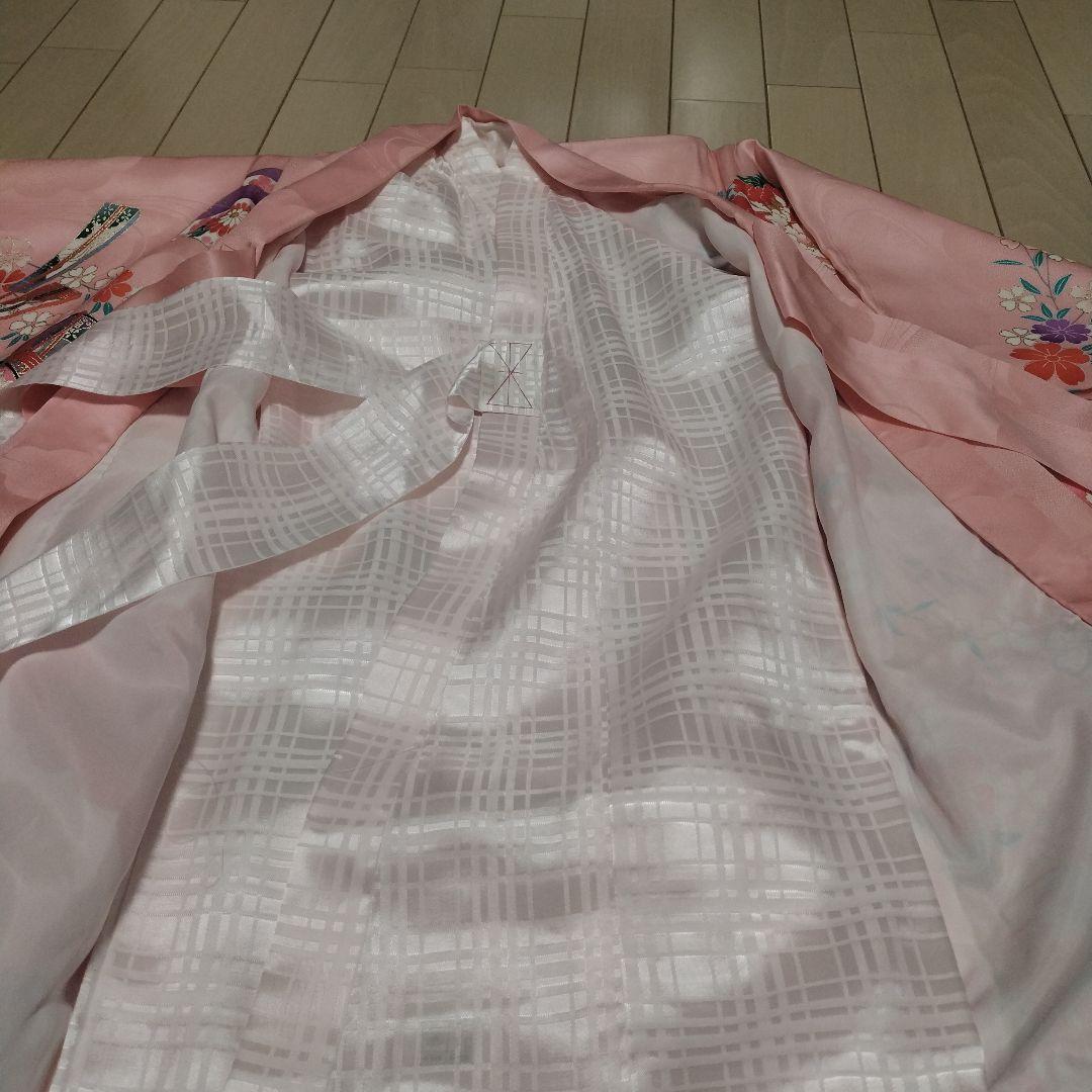 ❀女児 豪華、初参り お着物 牡丹 扇等々