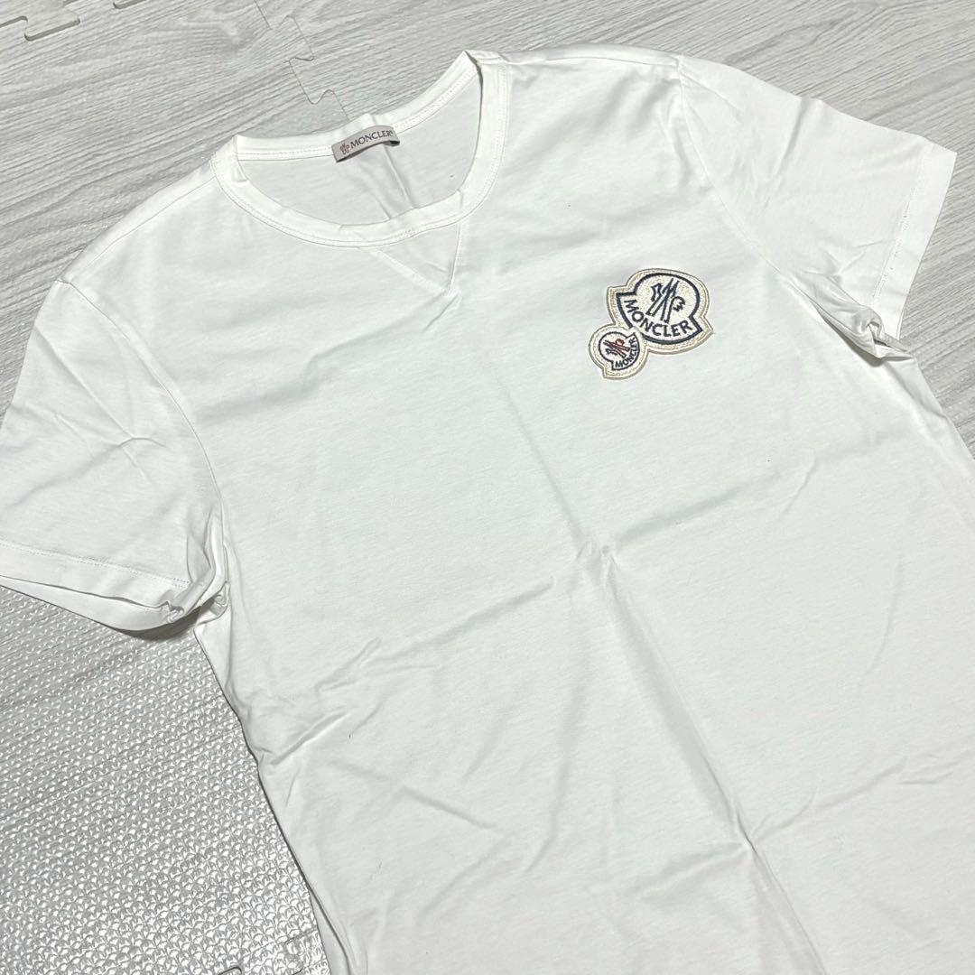 モンクレール　Tシャツ　Sサイズ　ダブルワッペン　2T1064