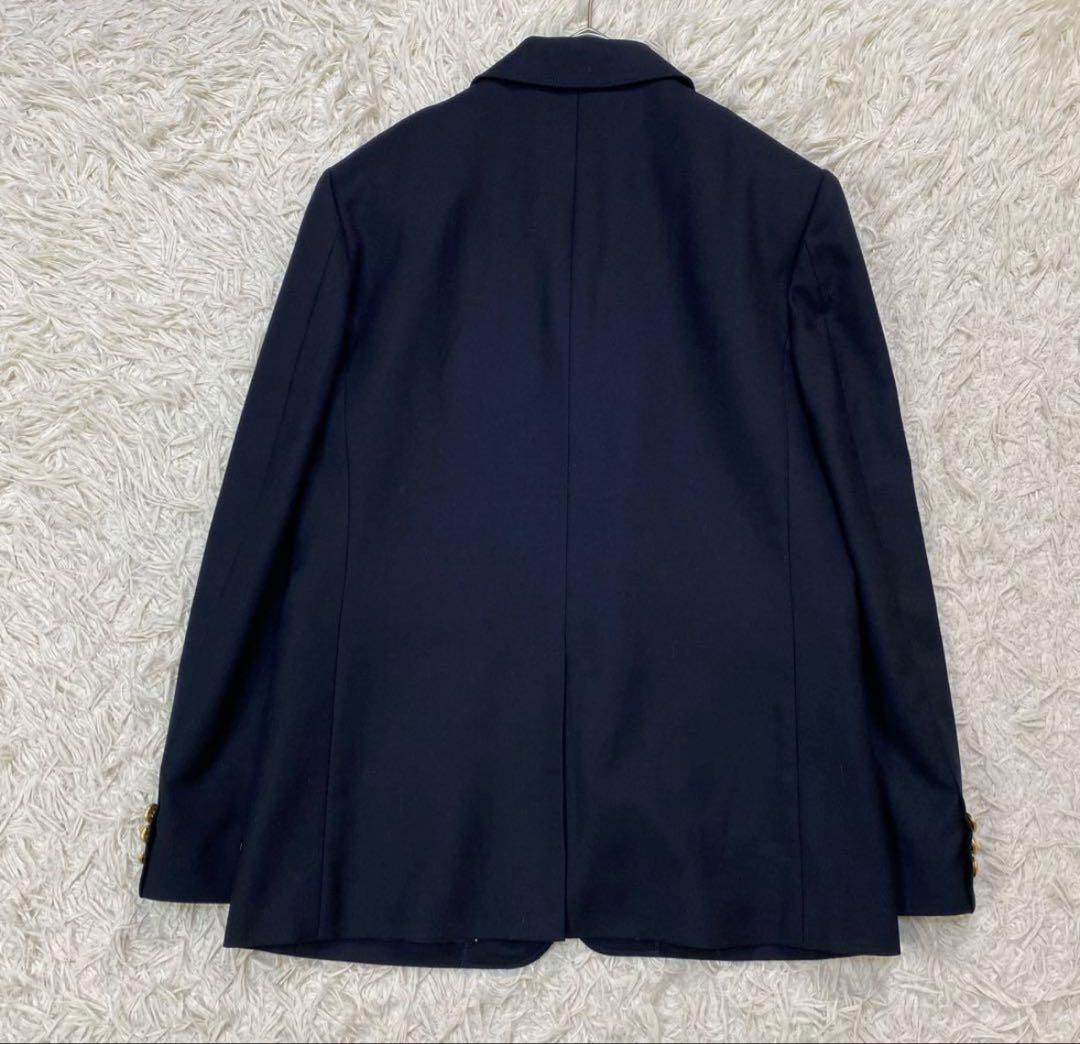 【美品】 バーバリー ロンドン ワッペン 紺ブレ 170A 金釦 ブレザー