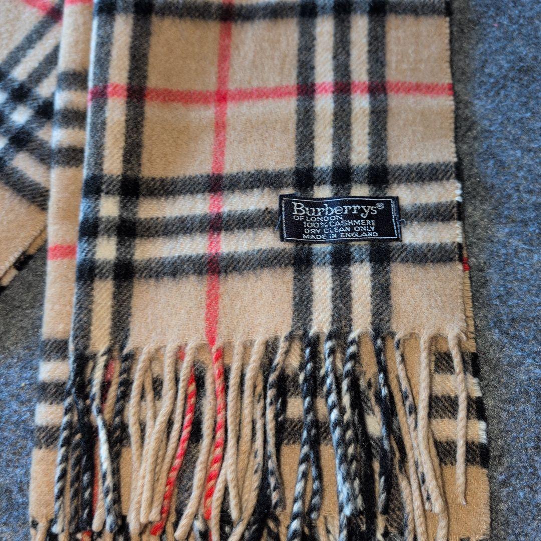 [美品] BURBERRY ノバチェック柄　カシミヤウール　[正規品]