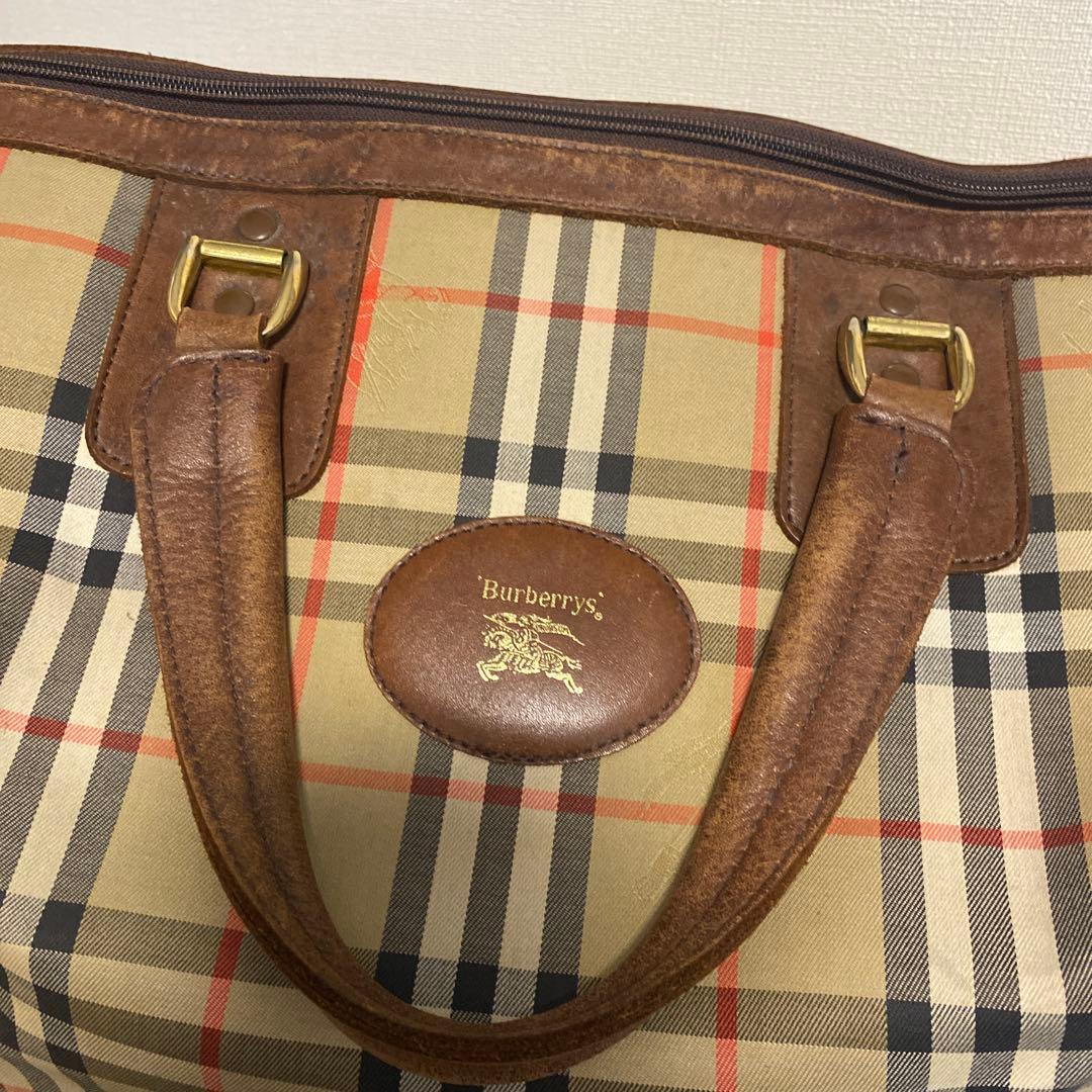 Burberrys ノバチェック　ボストンバッグ　バーバリー　ヴィンテージ
