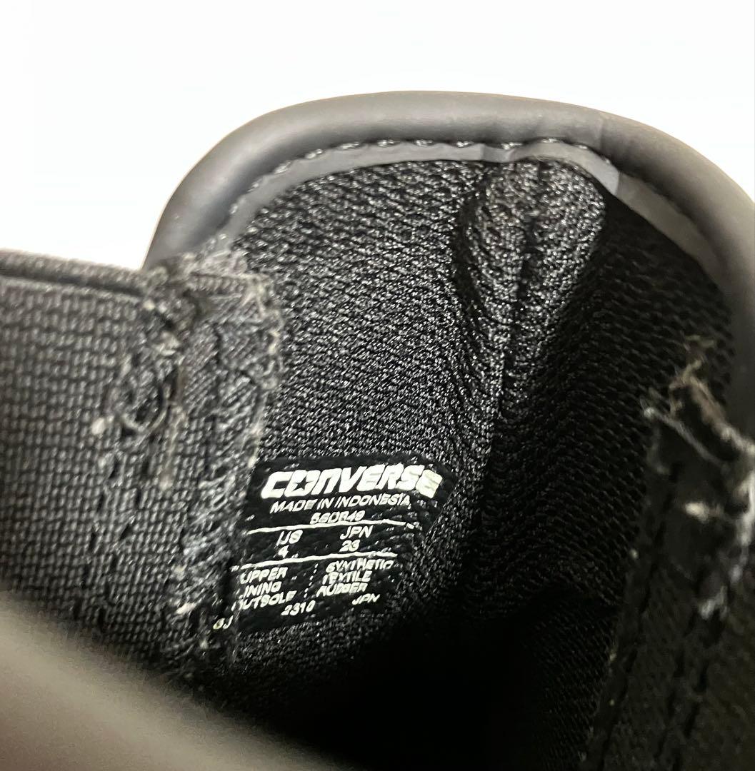 美品♡コンバースレインシューズ♡23cm♡ブラックモノクローム♡converse