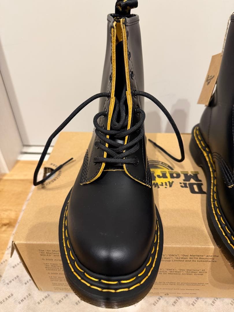 【新品】Dr.マーチン1460 8ホール スムーズレザーレースアップブーツ/黒