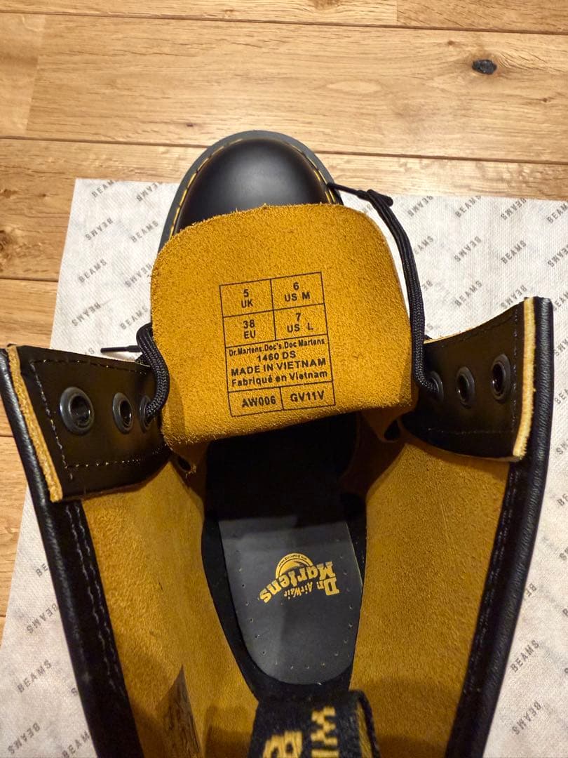 【新品】Dr.マーチン1460 8ホール スムーズレザーレースアップブーツ/黒