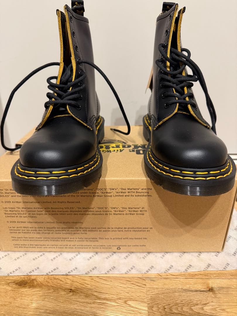 【新品】Dr.マーチン1460 8ホール スムーズレザーレースアップブーツ/黒