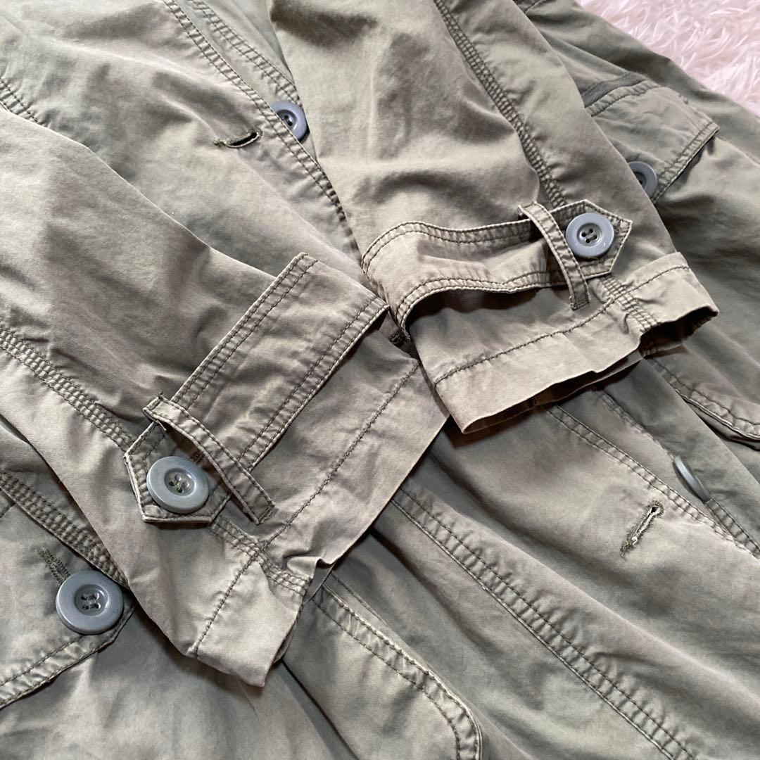 【大きいサイズ】AS KNOW AS olaca モッズコート ダメージ加工