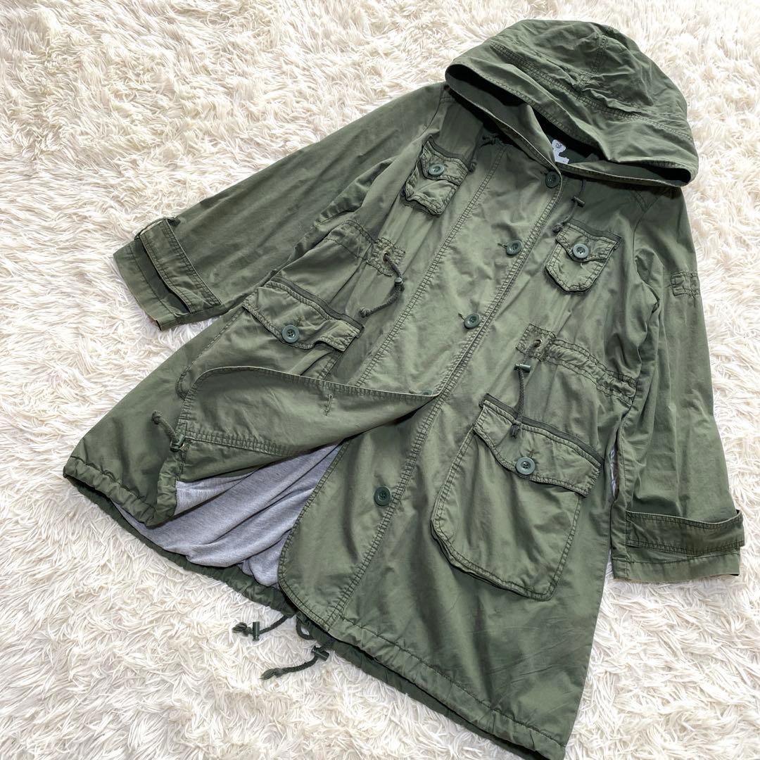 【大きいサイズ】AS KNOW AS olaca モッズコート ダメージ加工