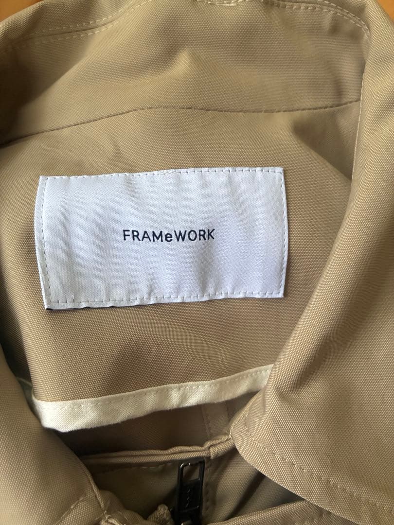 FRAMeWORK 撥水ポンチョトレンチコート　36フレームワーク