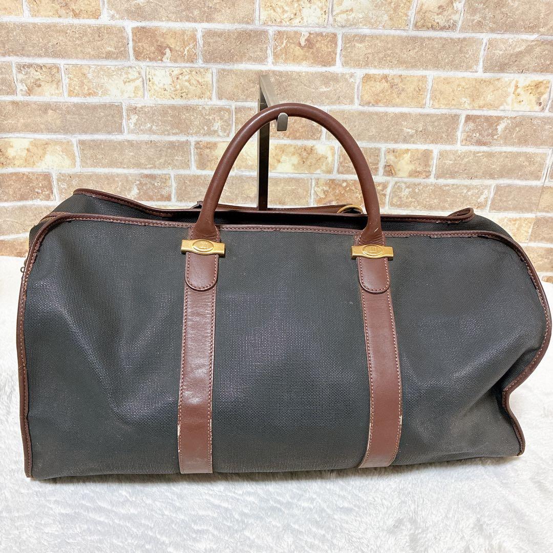 dunhill ダンヒル　ボストンバッグ　大容量　トラベルバッグ　pvc レザー