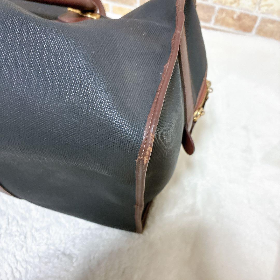 dunhill ダンヒル　ボストンバッグ　大容量　トラベルバッグ　pvc レザー