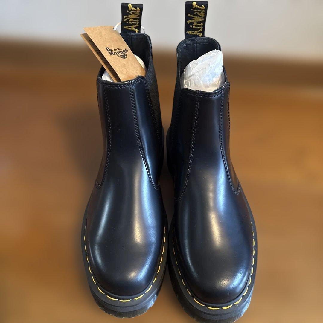 値下げ【新品】Dr. Martens サイドゴア　厚底チェルシー　UK6 25㌢