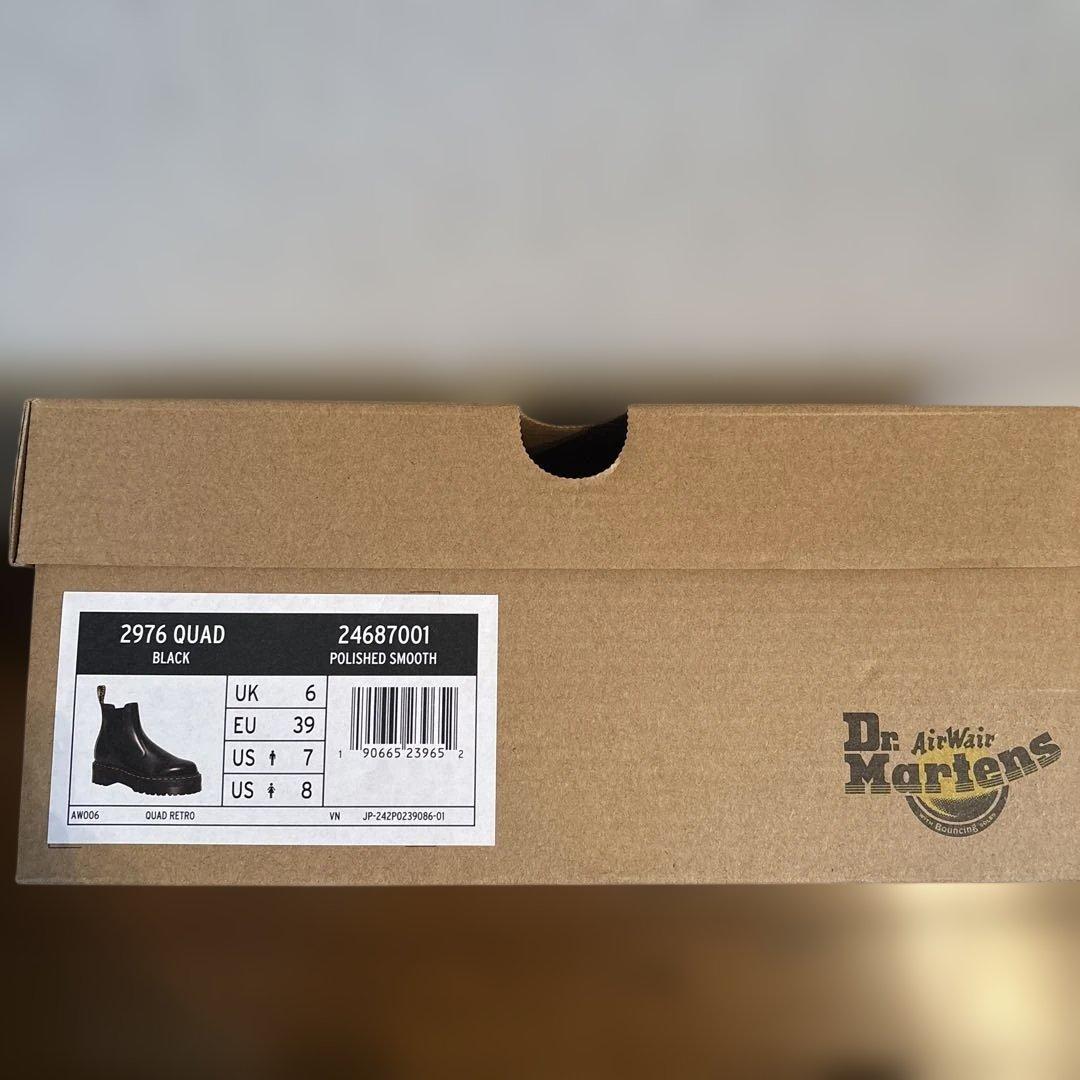 値下げ【新品】Dr. Martens サイドゴア　厚底チェルシー　UK6 25㌢