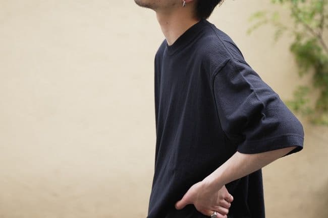 25SS【blurhms】Co/Silk Nep Plain Tee