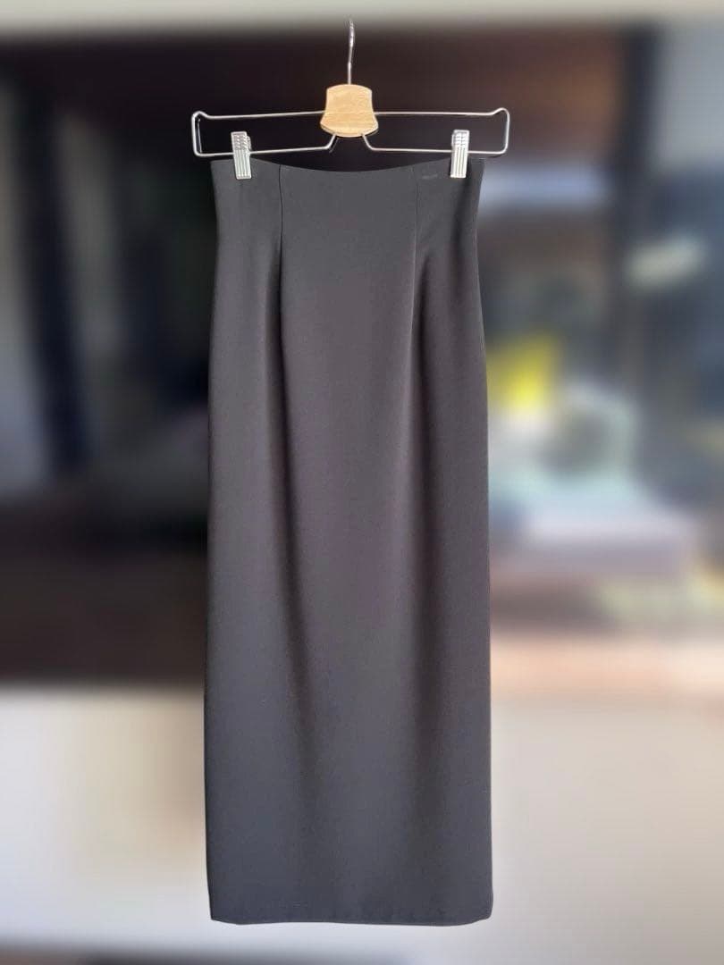 スカート CLANE HIGH WAIST STRAIGHT MAXI SKIRT