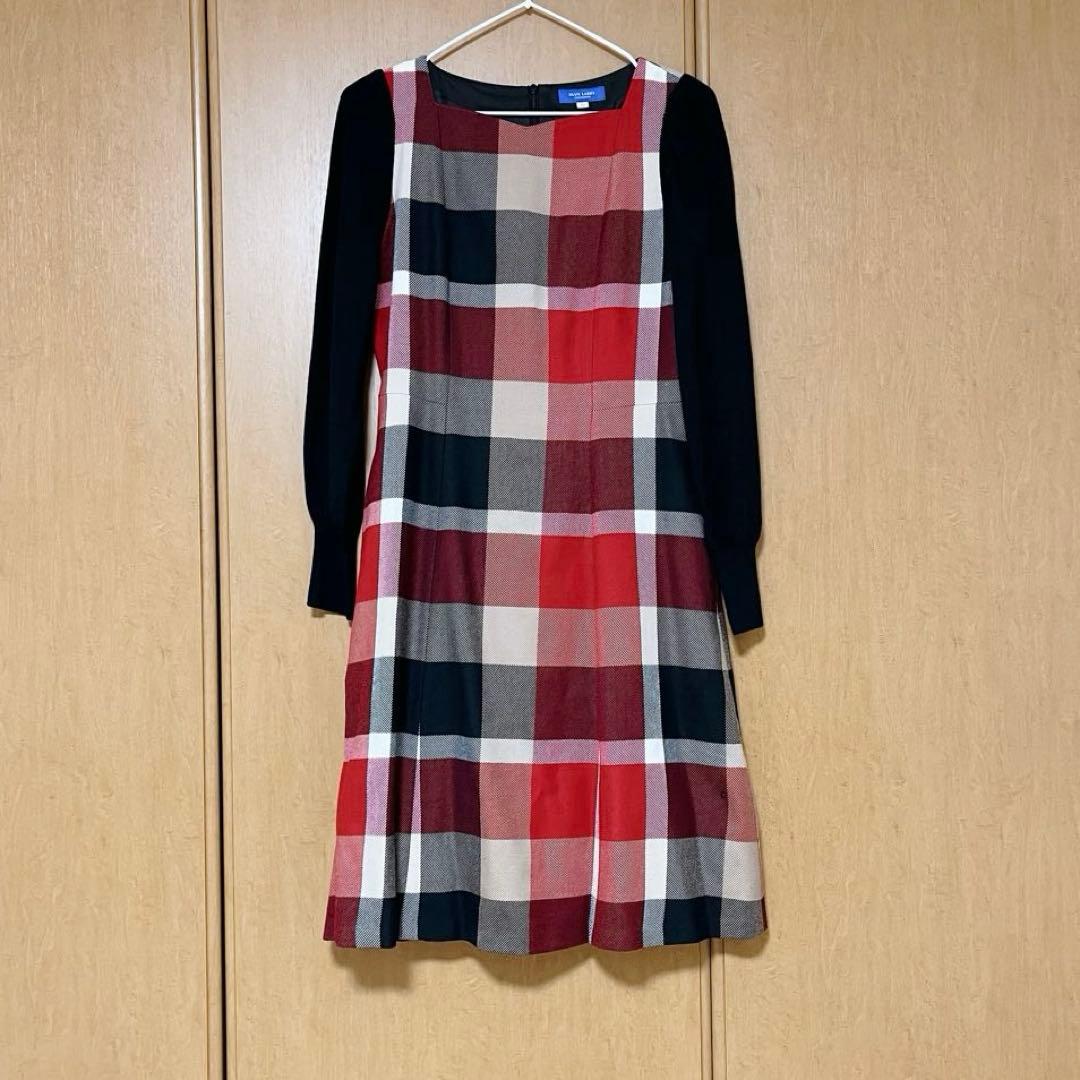 【未使用タグ付】原宿本店限定　ウールニットビエラスリーブドレス　レッド　36