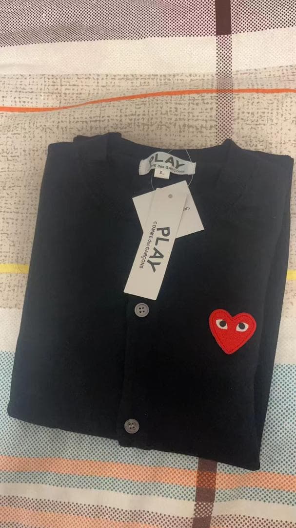 PLAY COMME des GARCONS カーディガンM-XL#7 黑