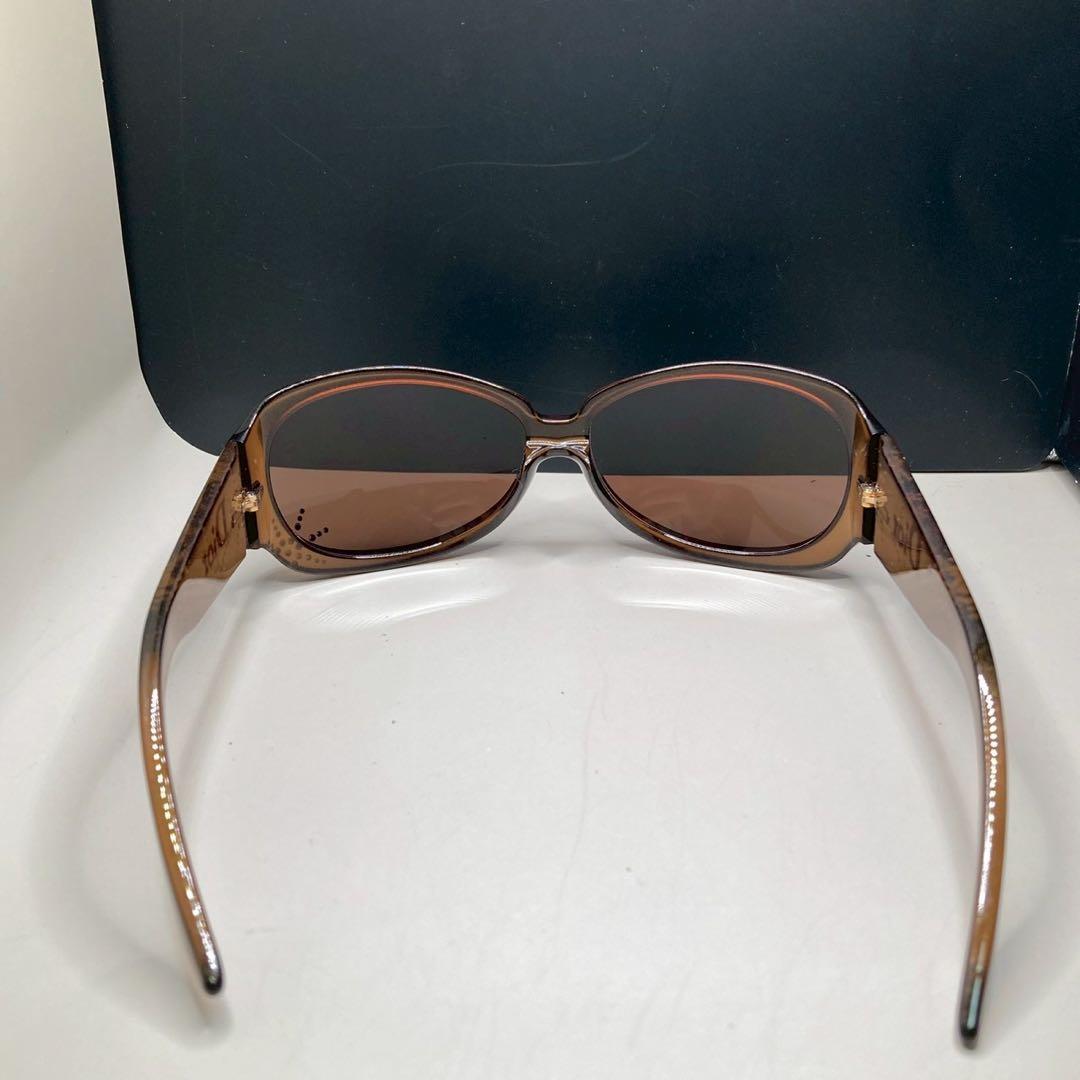 希少　Dior ディオール　サングラス　スパイダー　ロゴ　ストーン　ブラウン