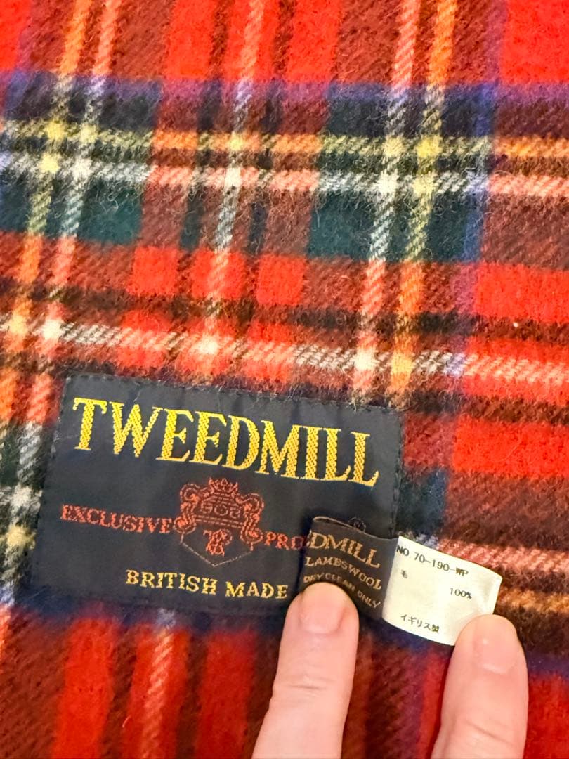 TWEEDMILL ラムウール100% ロイヤンスチュアート 大判ストール