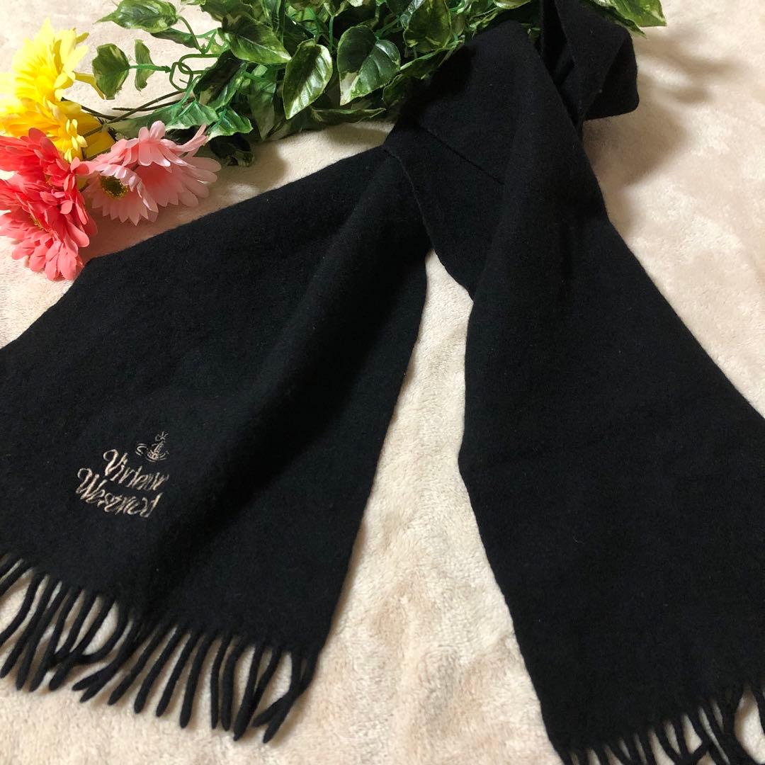 ★るーく★レア♡ ヴィヴィアンウエストウッド　マフラー　ウール　オーブ