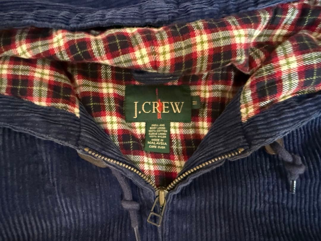 J.CREW 90sコーデュロイ プルオーバーハーフジップ