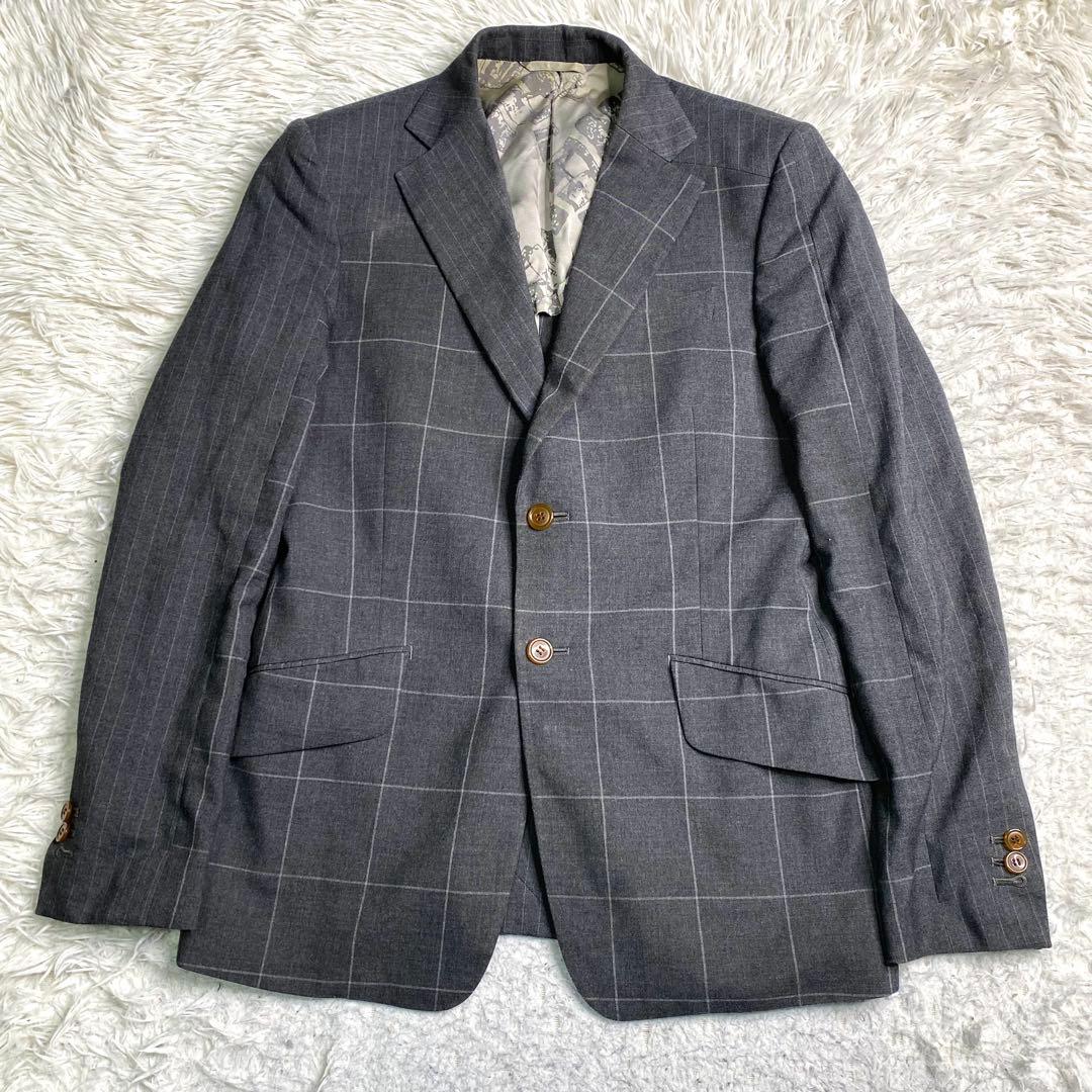 Vivienne westwood テーラード オーブ ストライプ チェック