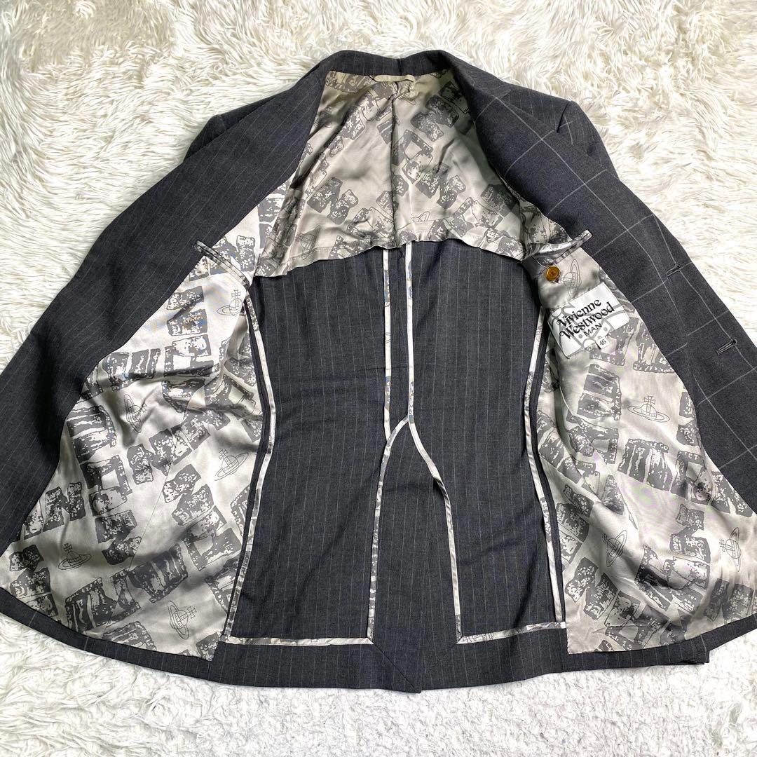 Vivienne westwood テーラード オーブ ストライプ チェック