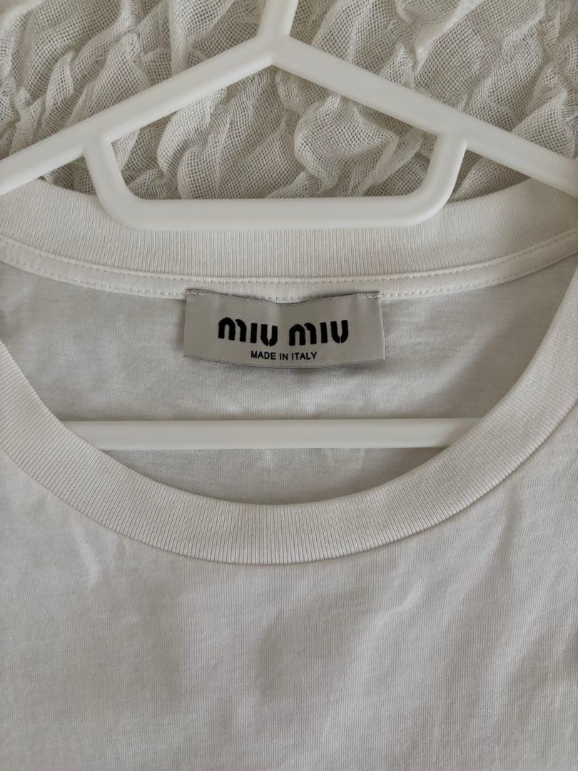 miu miu ホワイト Tシャツ