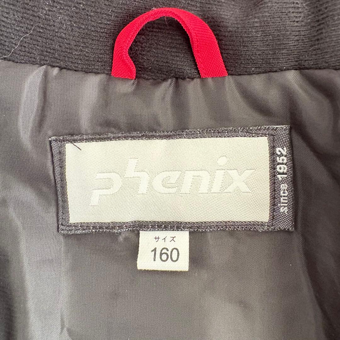 美品 Phenix スキーウェア 160 ネイビー×グレー/レッド スノーウェア