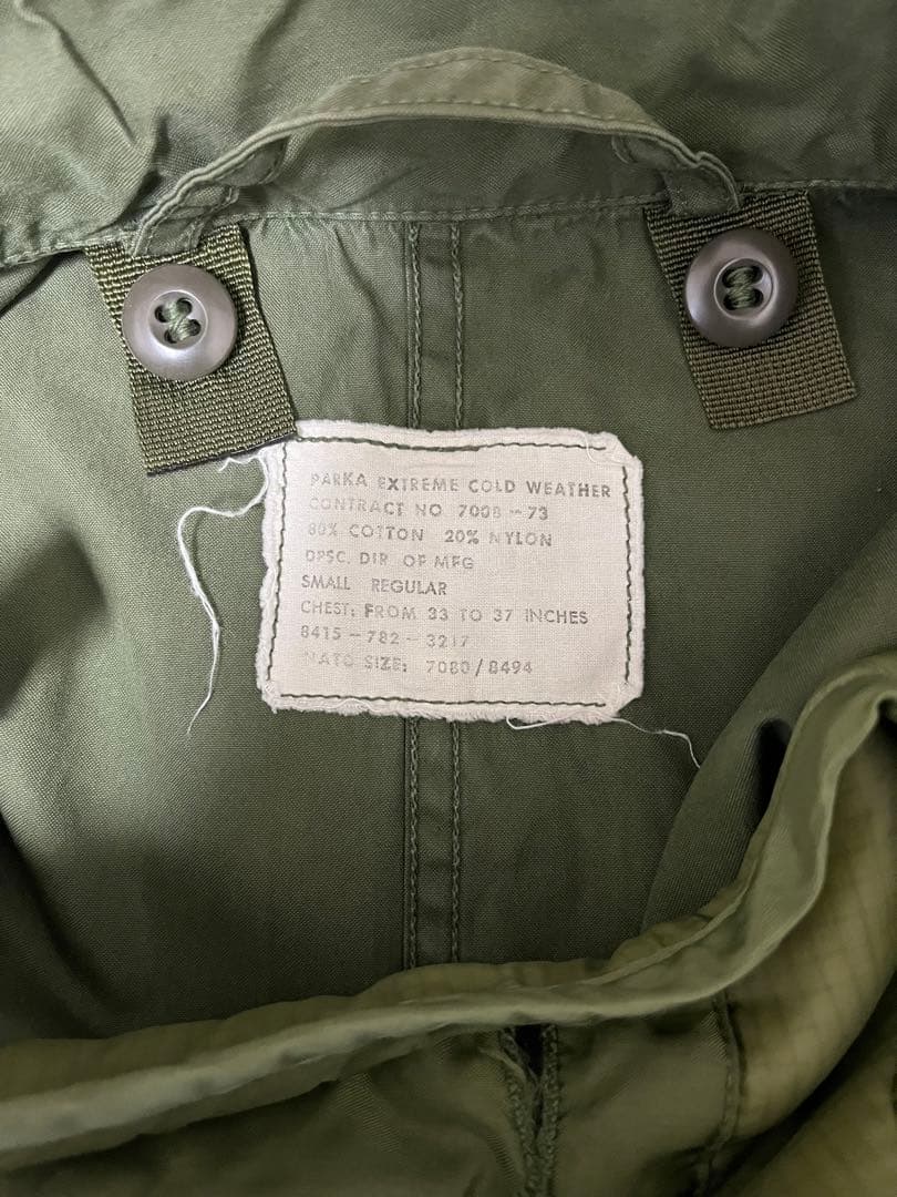 美品 M65 フィッシュテールパーカ モッズコート S アメリカ軍