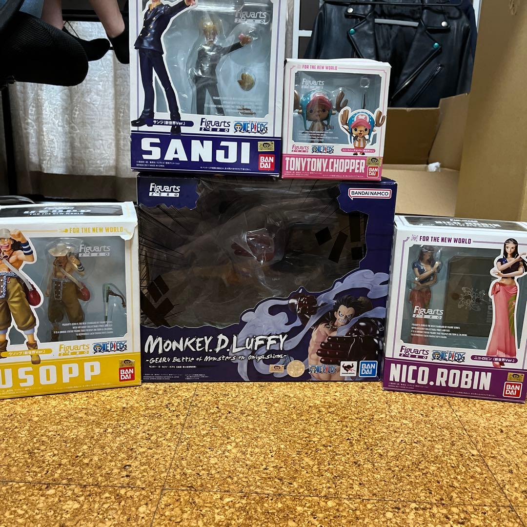 ワンピース、フィギュアセット 5体　開封品　引退品　figuarts