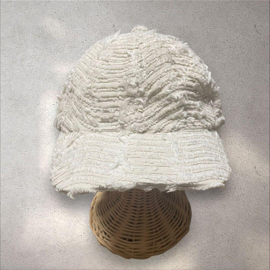 未使用 KAMIYA × CA4LA WAVE DENIM CAP ホワイト