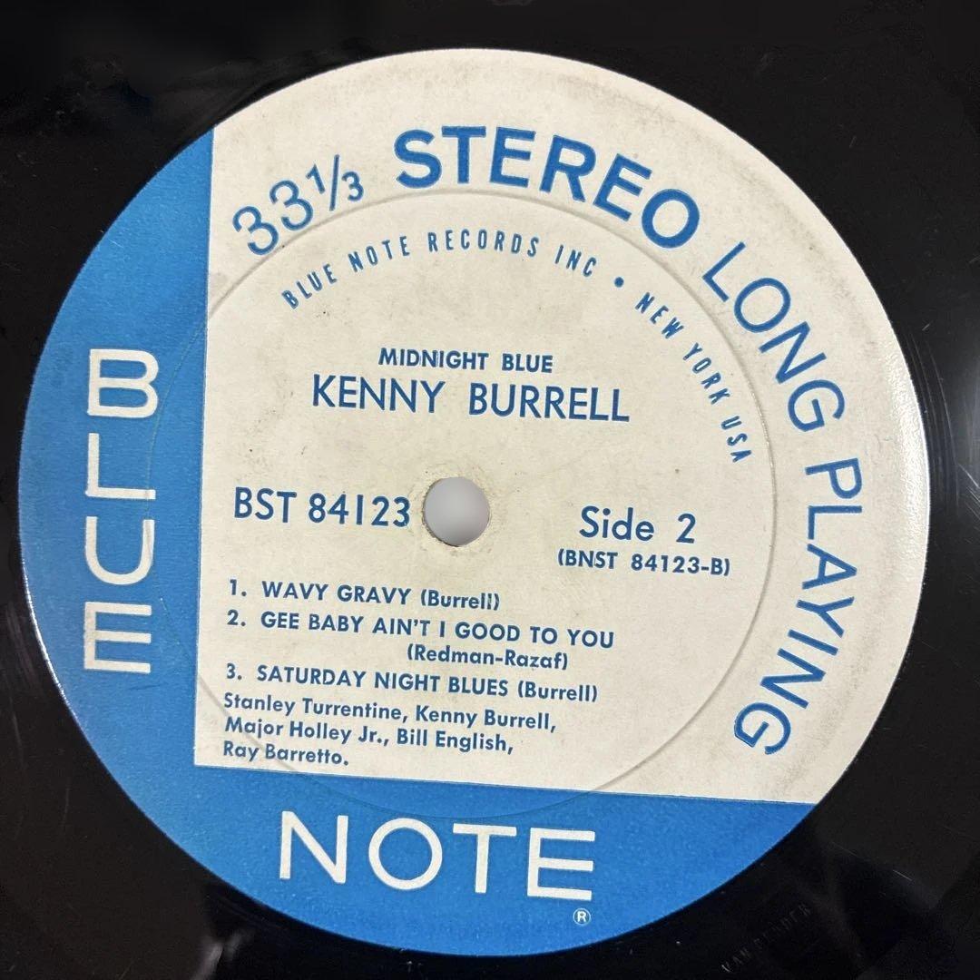 ケニーバレル 名盤 レコード ミッドナイトブルー USオリジナル盤