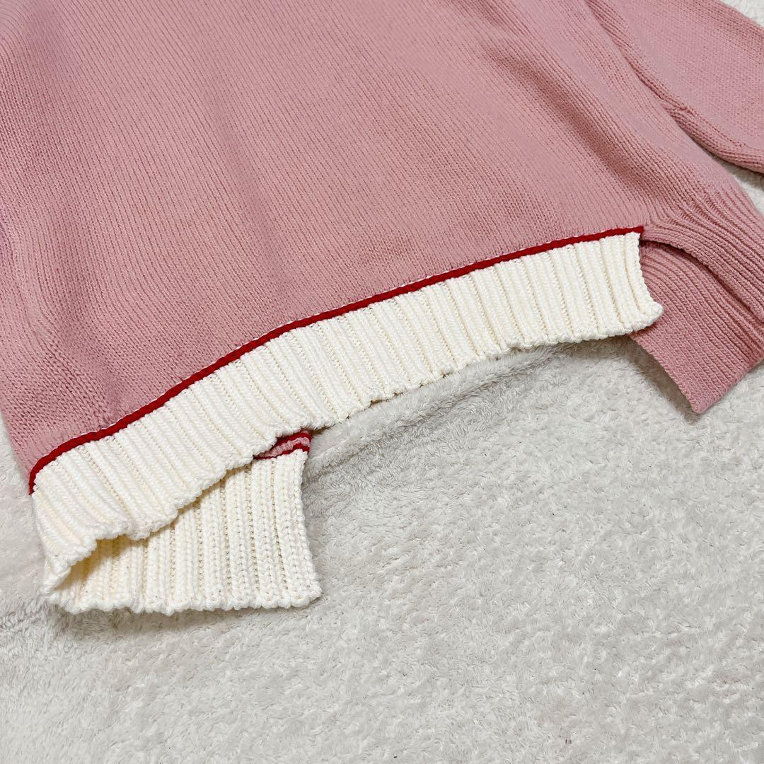 美品◇マルニ　カーディガン　ピンク　リボン