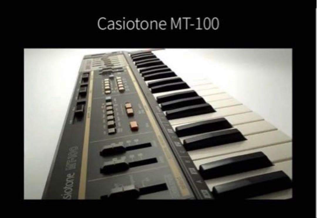 Casio MT-100☆ビンテージシンセサイザー☆セミアナログ式シンセサイザー