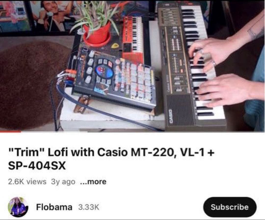 Casio MT-100☆ビンテージシンセサイザー☆セミアナログ式シンセサイザー