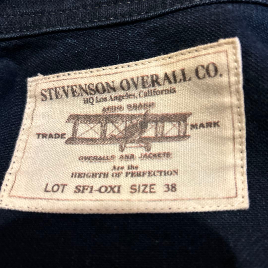 STEVENSONOVERALL ショールカラーカバーオール　サイズ38