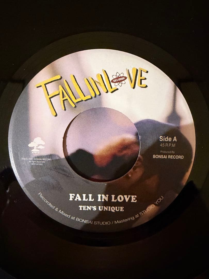 邦楽 TEN'S UNIQUE FALL IN LOVE 45 RPM