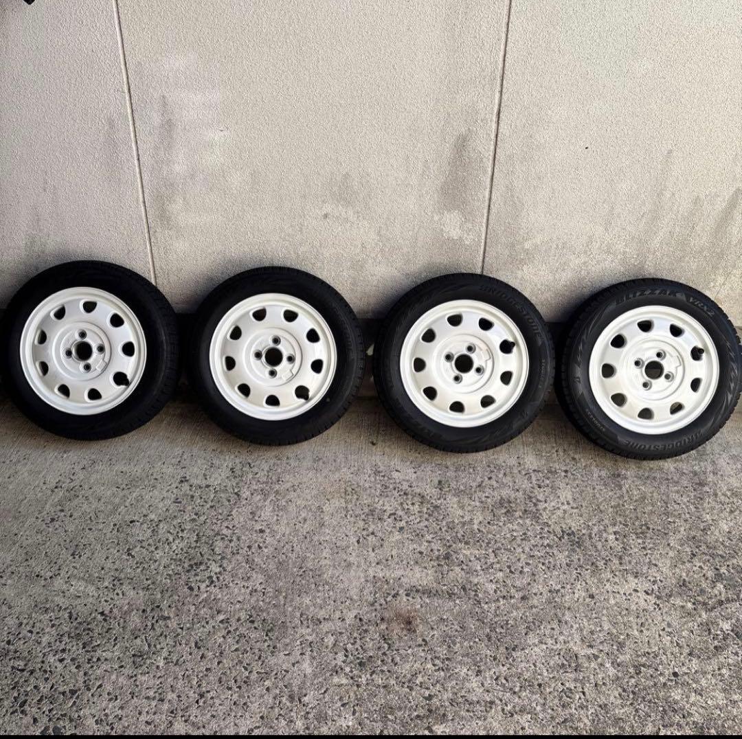 １５５／６５R１４ スズキ／ラパン純正　14インチホイール　ホイールカバー付き