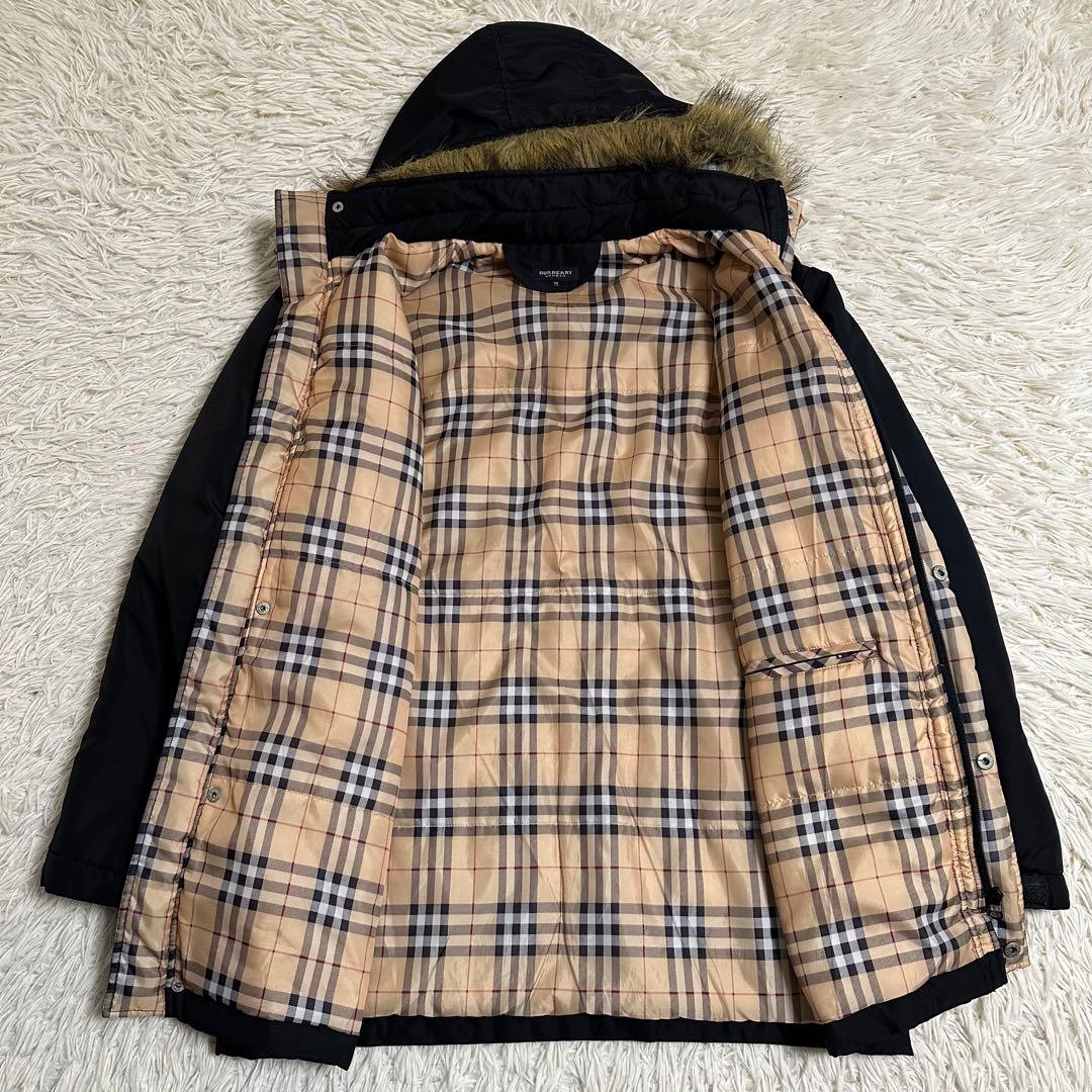 【BURBERRY】バーバリーロンドン モッズコート ノバチェック ブラック