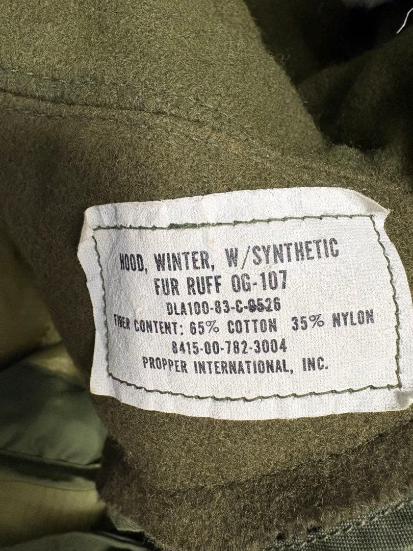 U.S.Army M-65 Fishtail Parka 80's フルセット