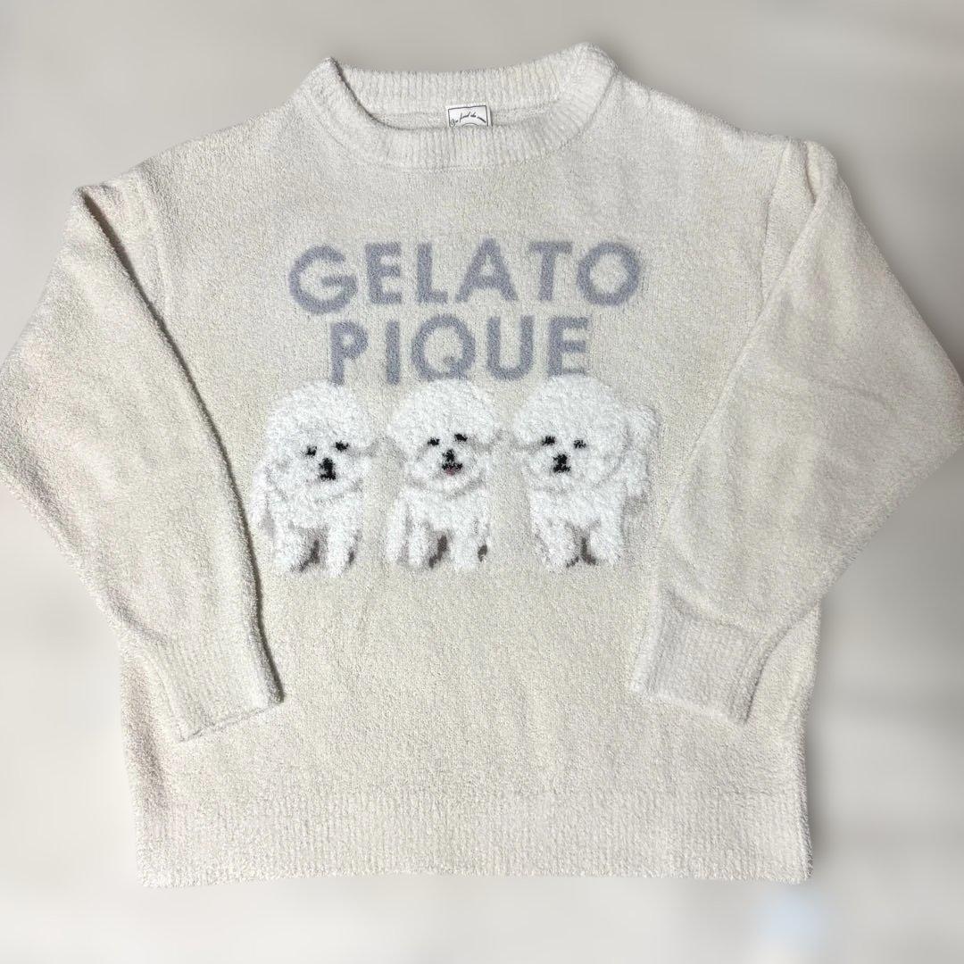 【新品未使用】GELATO PIQUE モチーフジャガードプルオーバー タグ付き