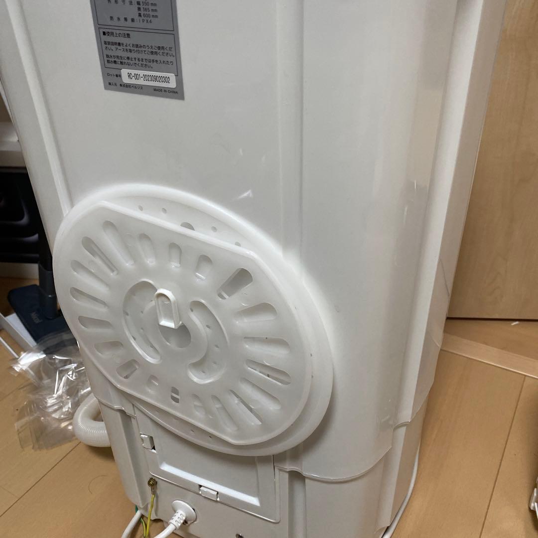 3.0kg　電動小型脱水機　すすぎ脱水機能　水切り　ステンレス槽