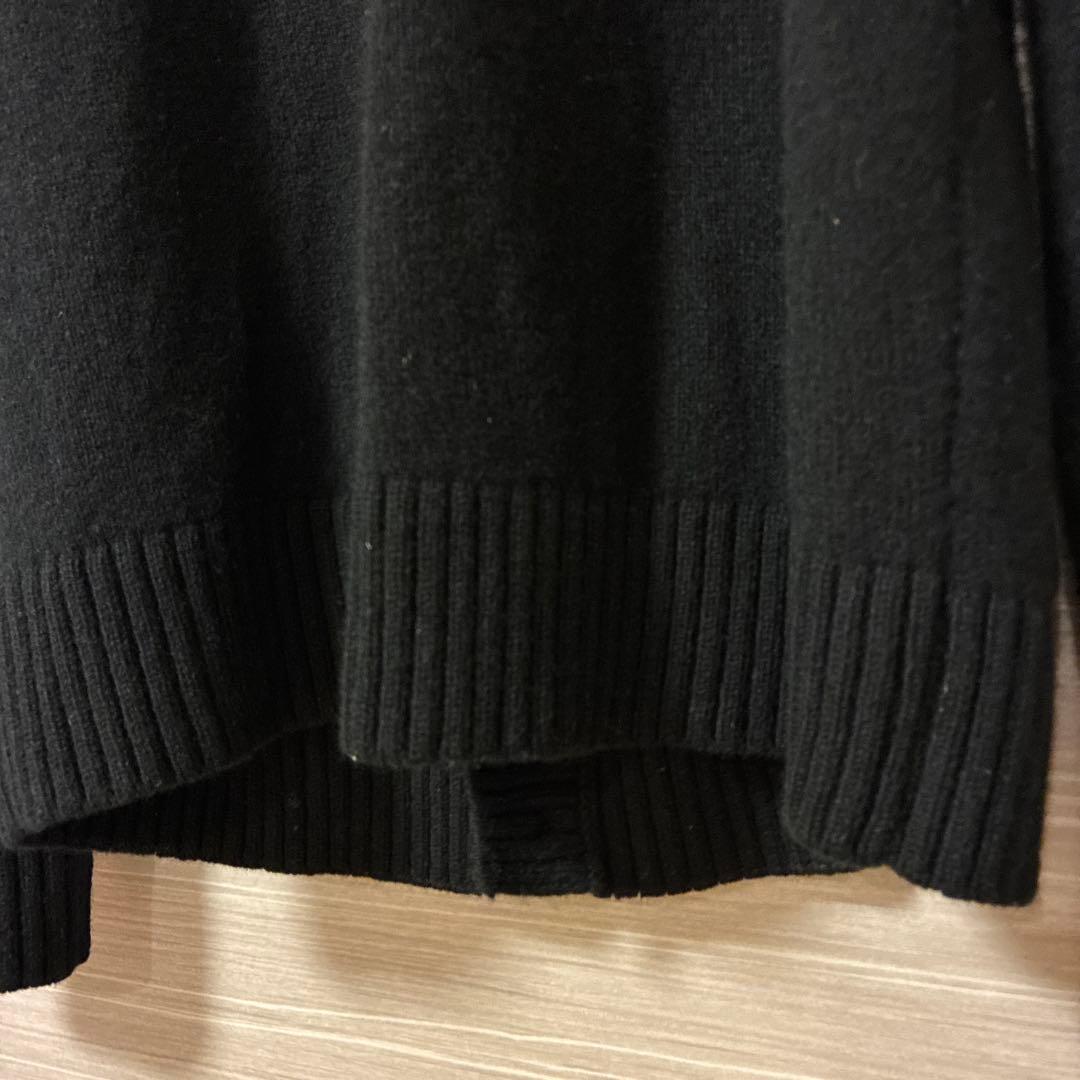 【MAISON KITSUNÉ】ブラック ウール100%カーディガン S