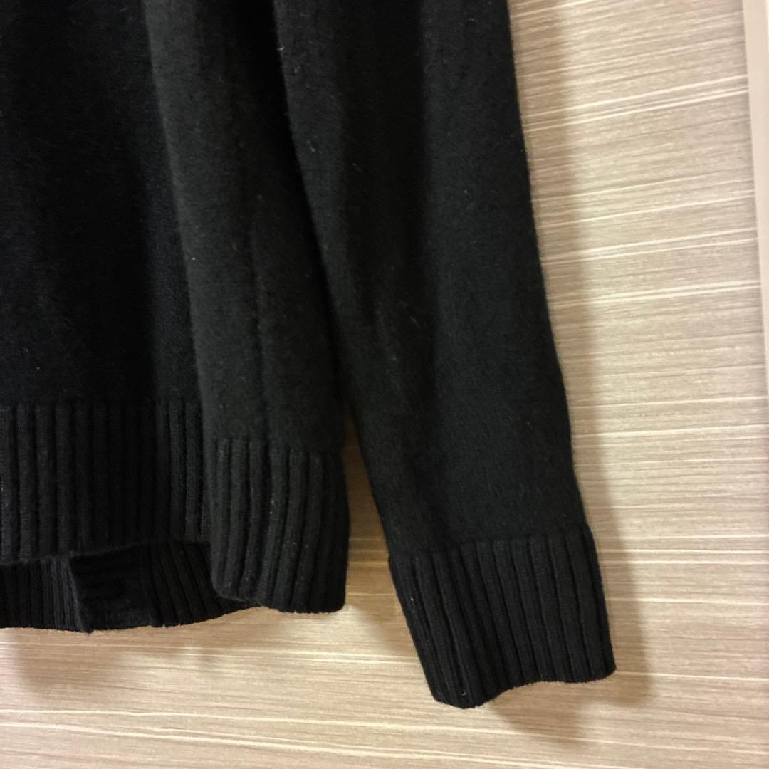 【MAISON KITSUNÉ】ブラック ウール100%カーディガン S