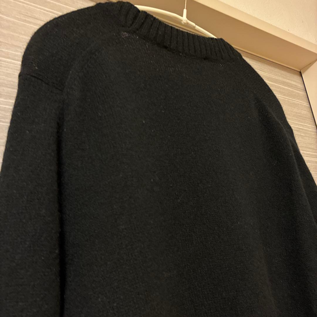 【MAISON KITSUNÉ】ブラック ウール100%カーディガン S