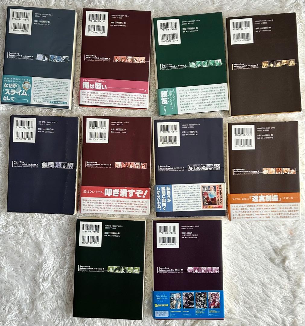 転生したらスライムだった件　ラノベ1-10巻