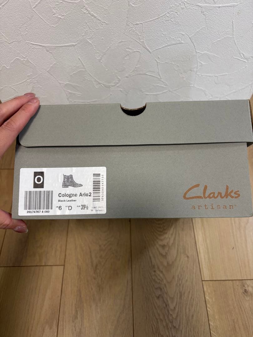 今月末まで出品 クラークスClarks ブラックレザー サイドゴアブーツ25cm